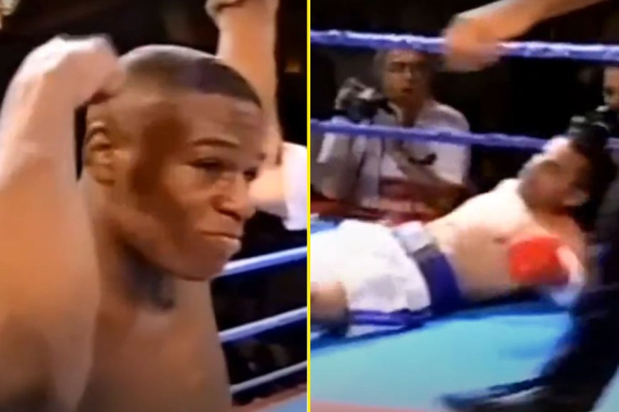 Floyd Mayweather scored fastest KO of his career by flattening foe with dynamite right-hand at just 20-years-old