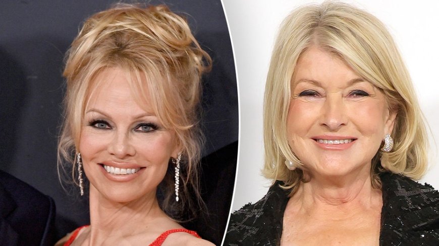 Pamela Anderson tells Martha Stewart her mother urged her to pose for Playboy to cure her shyness