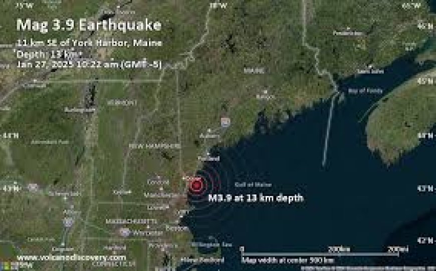 Magnitude 3.9 Earthquake Shakes Maine, Felt Across Nine States