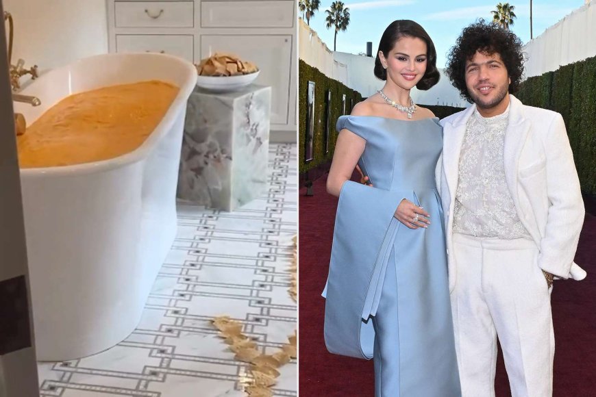 Benny Blanco Filled Selena Gomez's Bathtub with Queso for Valentine's Day: 'When Your Fiancée Isn't Much of a Flowers Girl'