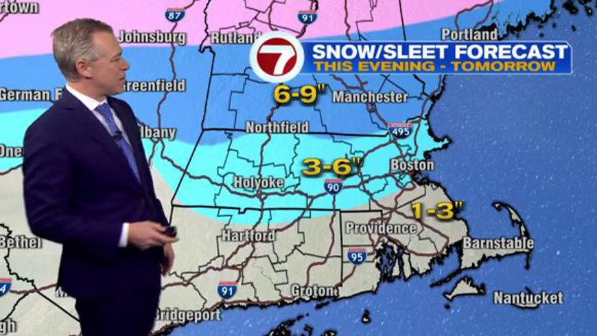 Messy weekend storm bringing snow, ice, rain to New England