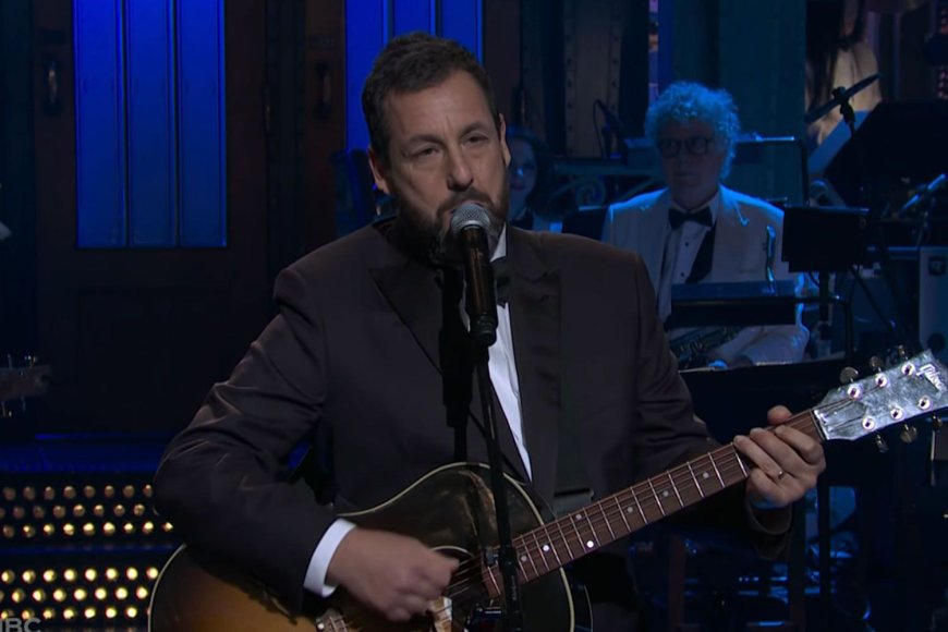 Adam Sandler Tears Up Mentioning Chris Farley and Norm Macdonald During Musical Tribute at “SNL”'s 50th Special