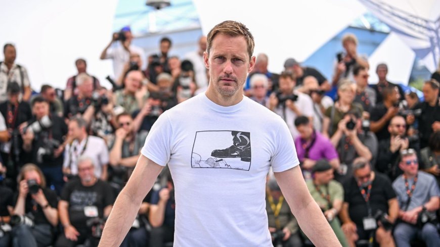 Alexander Skarsgård Is Leaning Into Fetishwear at Cannes