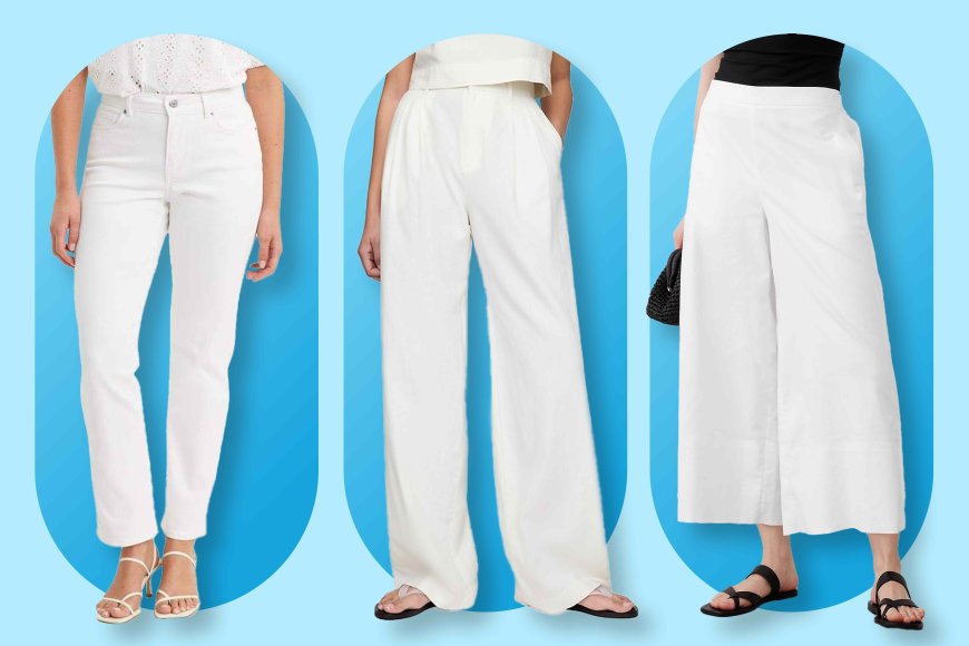 Struggling to Find White Pants That Aren’t See-Through? These 10 Stylish Pairs Are Up to 70% Off